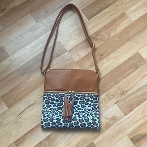 Leopard Print Crossbody Bag